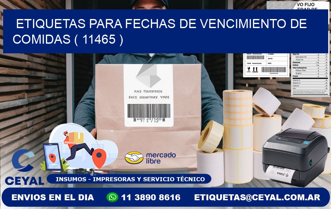 ETIQUETAS PARA FECHAS DE VENCIMIENTO DE COMIDAS ( 11465 )