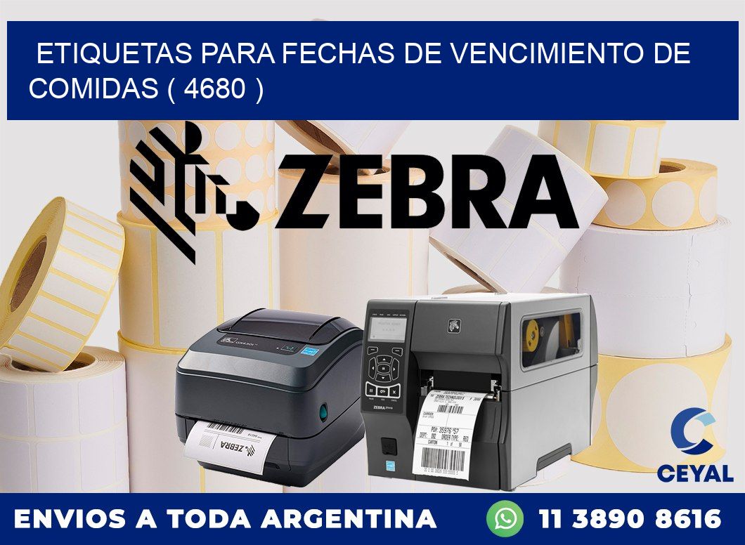 ETIQUETAS PARA FECHAS DE VENCIMIENTO DE COMIDAS ( 4680 )