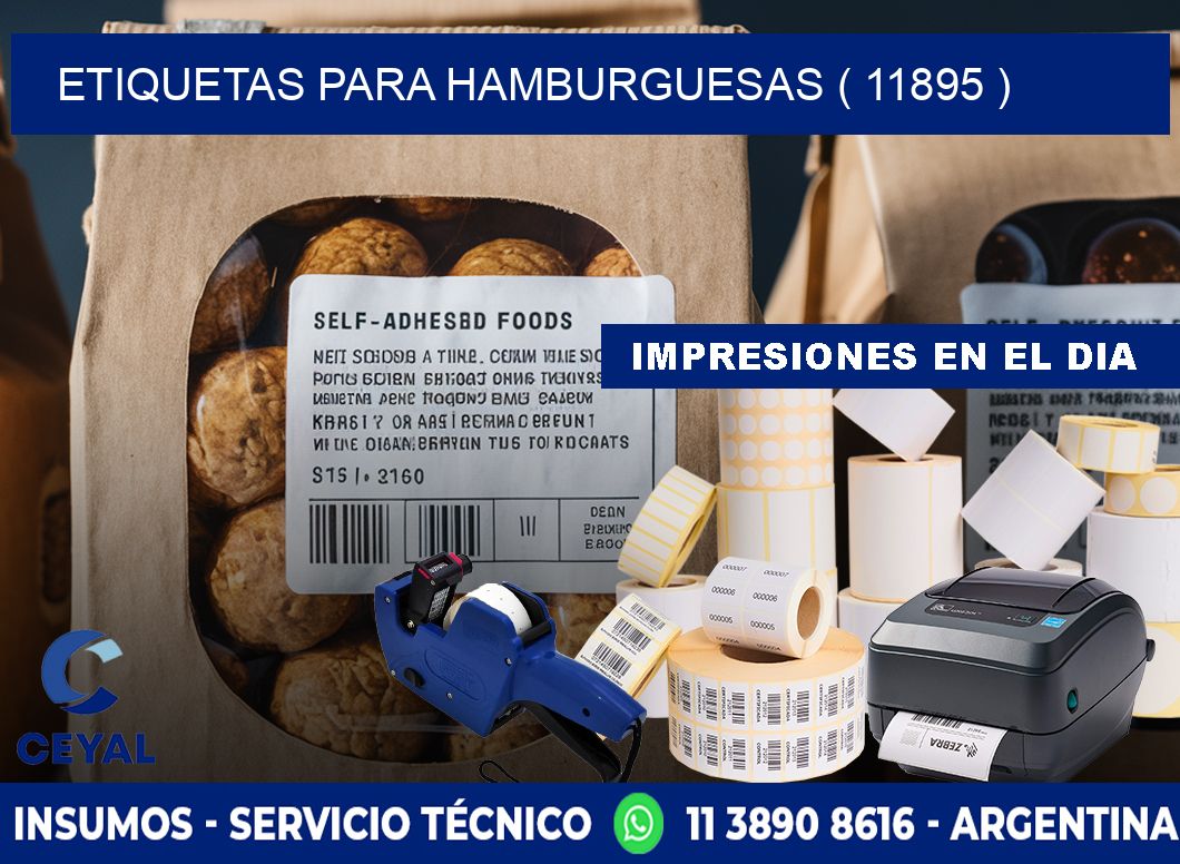 ETIQUETAS PARA HAMBURGUESAS ( 11895 )