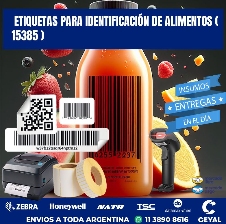 ETIQUETAS PARA IDENTIFICACIÓN DE ALIMENTOS ( 15385 )