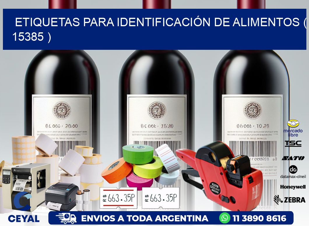 ETIQUETAS PARA IDENTIFICACIÓN DE ALIMENTOS ( 15385 )