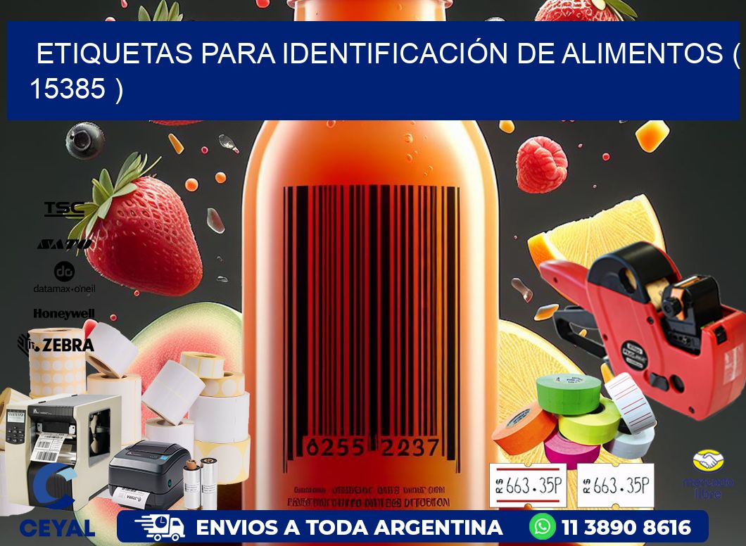 ETIQUETAS PARA IDENTIFICACIÓN DE ALIMENTOS ( 15385 )