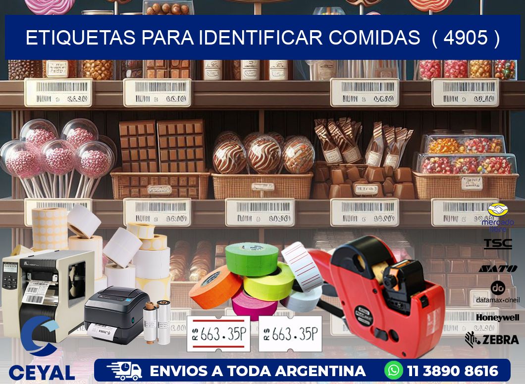 ETIQUETAS PARA IDENTIFICAR COMIDAS  ( 4905 )
