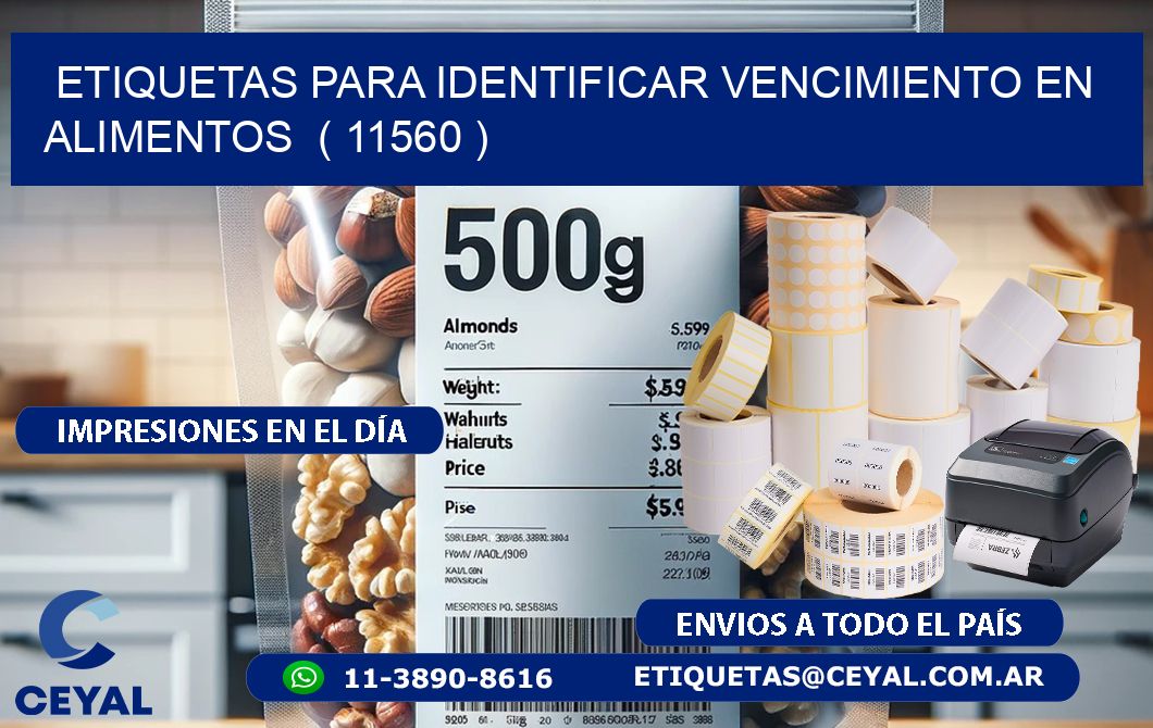 ETIQUETAS PARA IDENTIFICAR VENCIMIENTO EN ALIMENTOS  ( 11560 )
