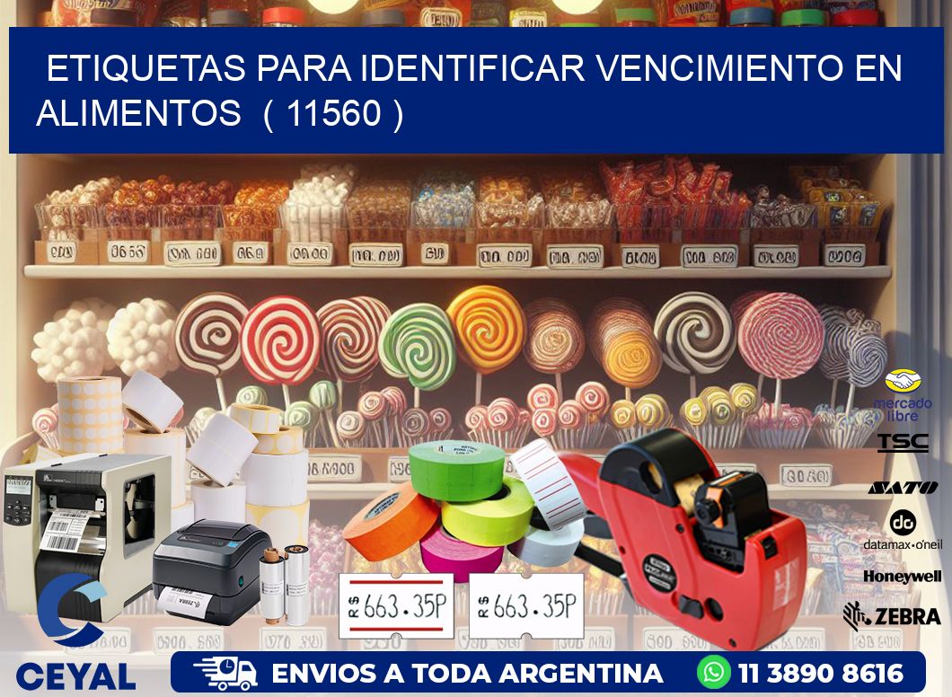 ETIQUETAS PARA IDENTIFICAR VENCIMIENTO EN ALIMENTOS  ( 11560 )