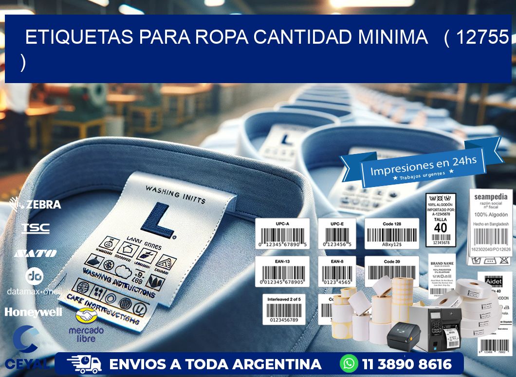 ETIQUETAS PARA ROPA CANTIDAD MINIMA   ( 12755 )
