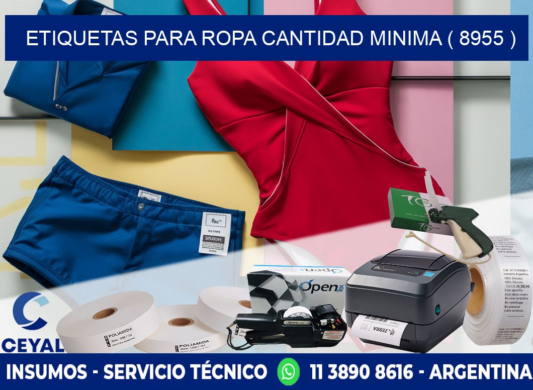 ETIQUETAS PARA ROPA CANTIDAD MINIMA ( 8955 )