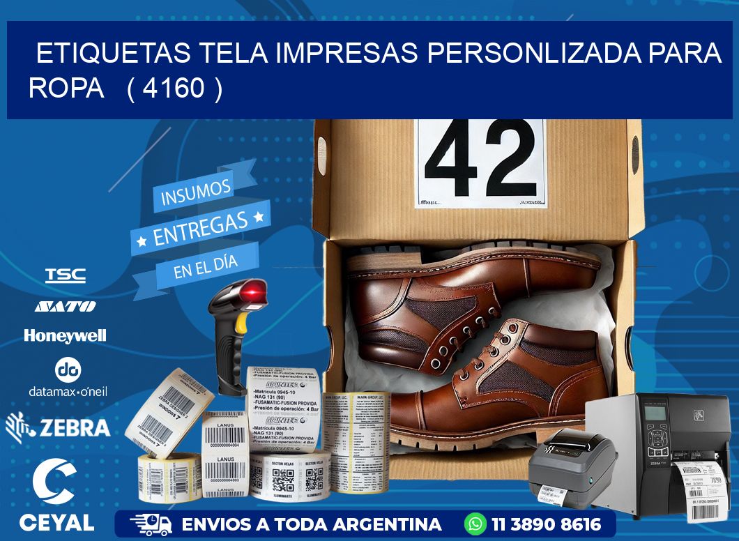 ETIQUETAS TELA IMPRESAS PERSONLIZADA PARA ROPA   ( 4160 )