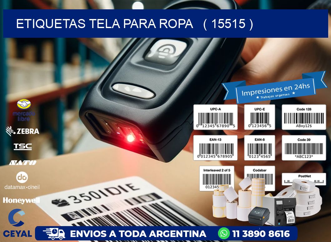ETIQUETAS TELA PARA ROPA   ( 15515 )