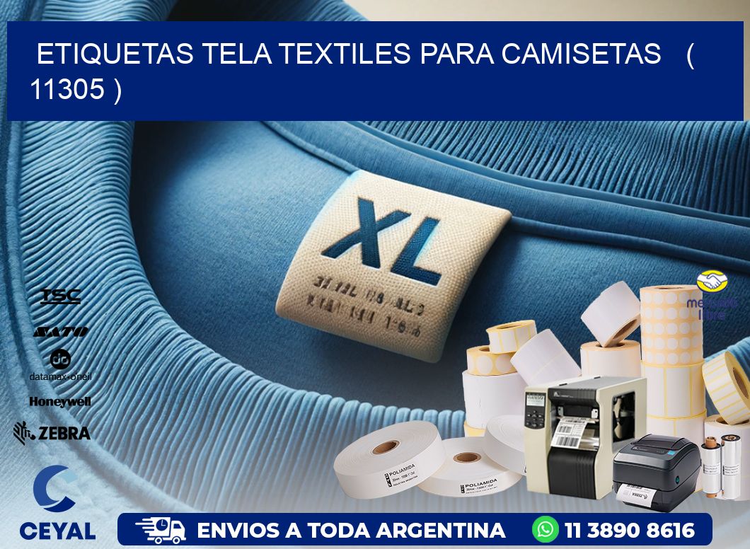 ETIQUETAS TELA TEXTILES PARA CAMISETAS   ( 11305 )