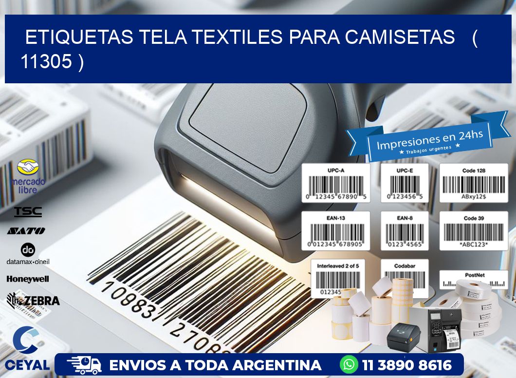 ETIQUETAS TELA TEXTILES PARA CAMISETAS   ( 11305 )