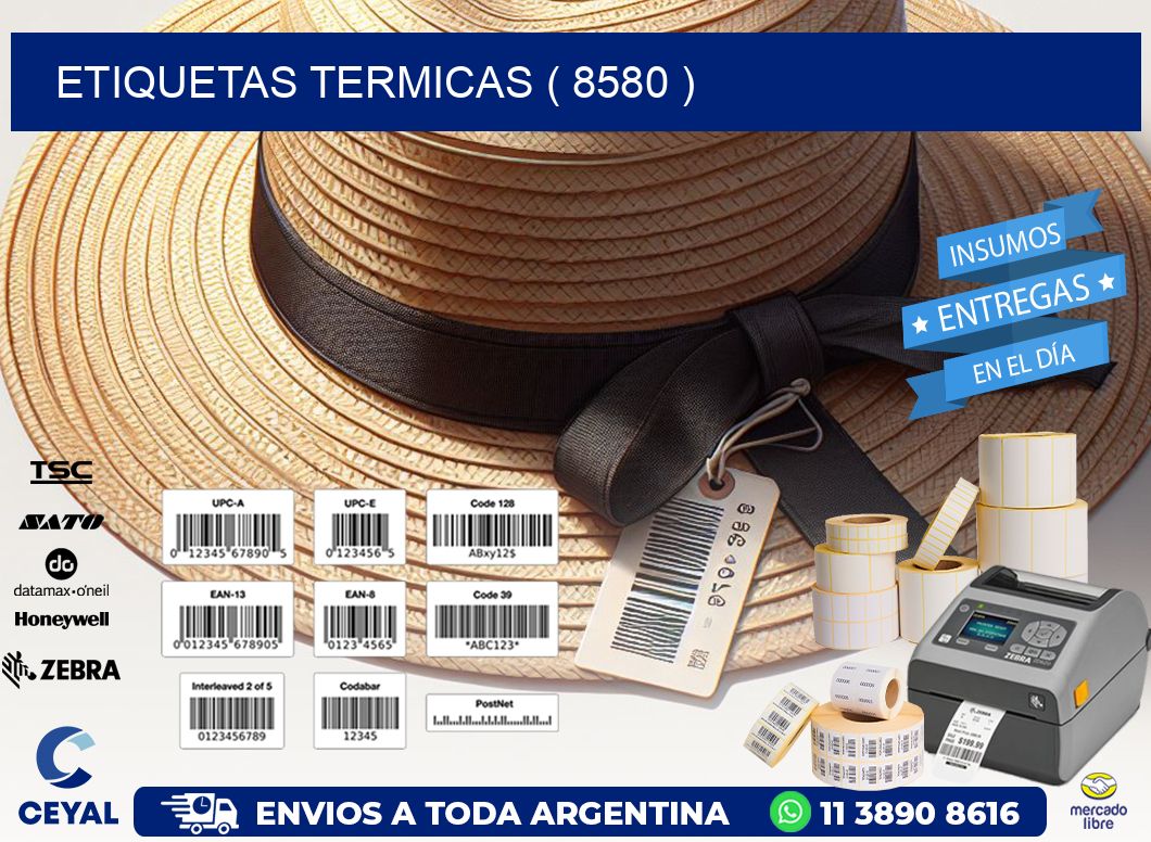 ETIQUETAS TERMICAS ( 8580 )
