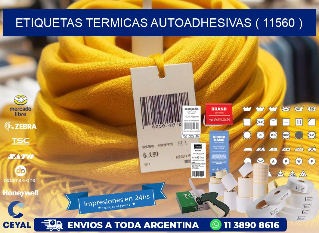 ETIQUETAS TERMICAS AUTOADHESIVAS ( 11560 )