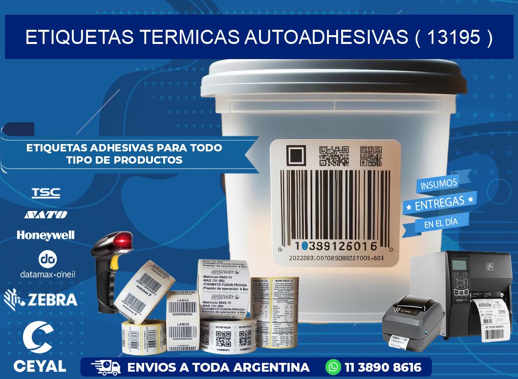 ETIQUETAS TERMICAS AUTOADHESIVAS ( 13195 )