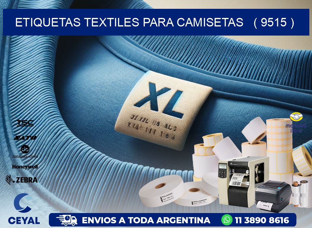 ETIQUETAS TEXTILES PARA CAMISETAS   ( 9515 )
