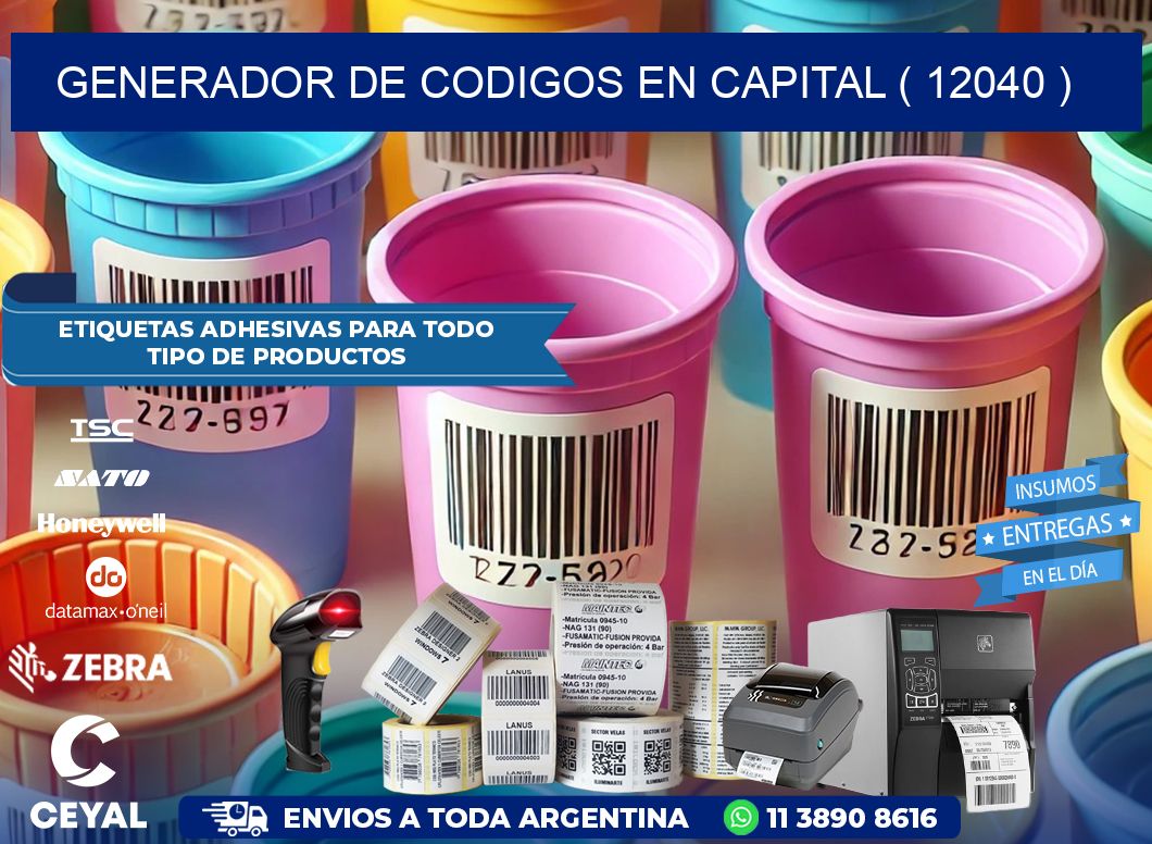 GENERADOR DE CODIGOS EN CAPITAL ( 12040 )