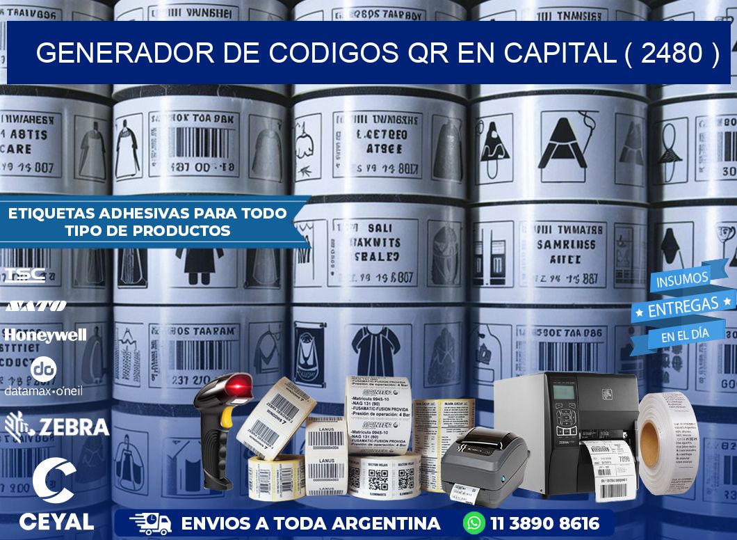 GENERADOR DE CODIGOS QR EN CAPITAL ( 2480 )