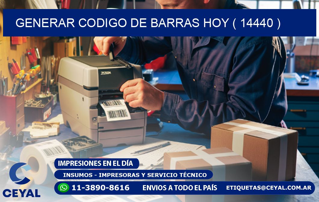 GENERAR CODIGO DE BARRAS HOY ( 14440 )