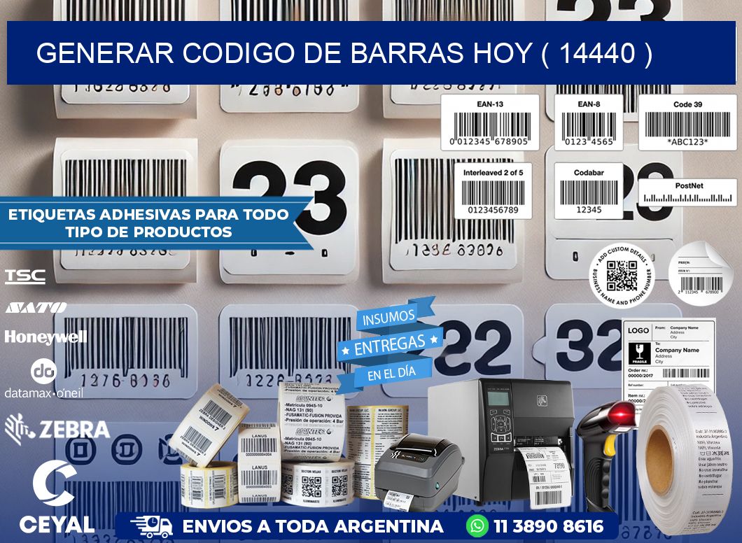 GENERAR CODIGO DE BARRAS HOY ( 14440 )