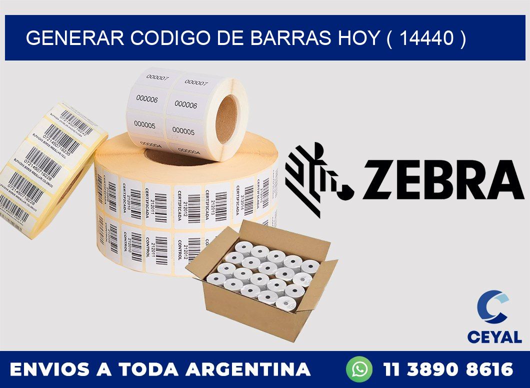 GENERAR CODIGO DE BARRAS HOY ( 14440 )