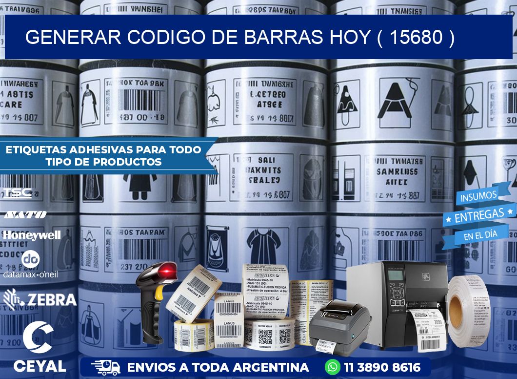 GENERAR CODIGO DE BARRAS HOY ( 15680 )