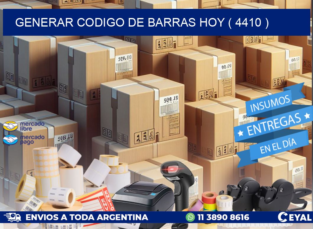 GENERAR CODIGO DE BARRAS HOY ( 4410 )
