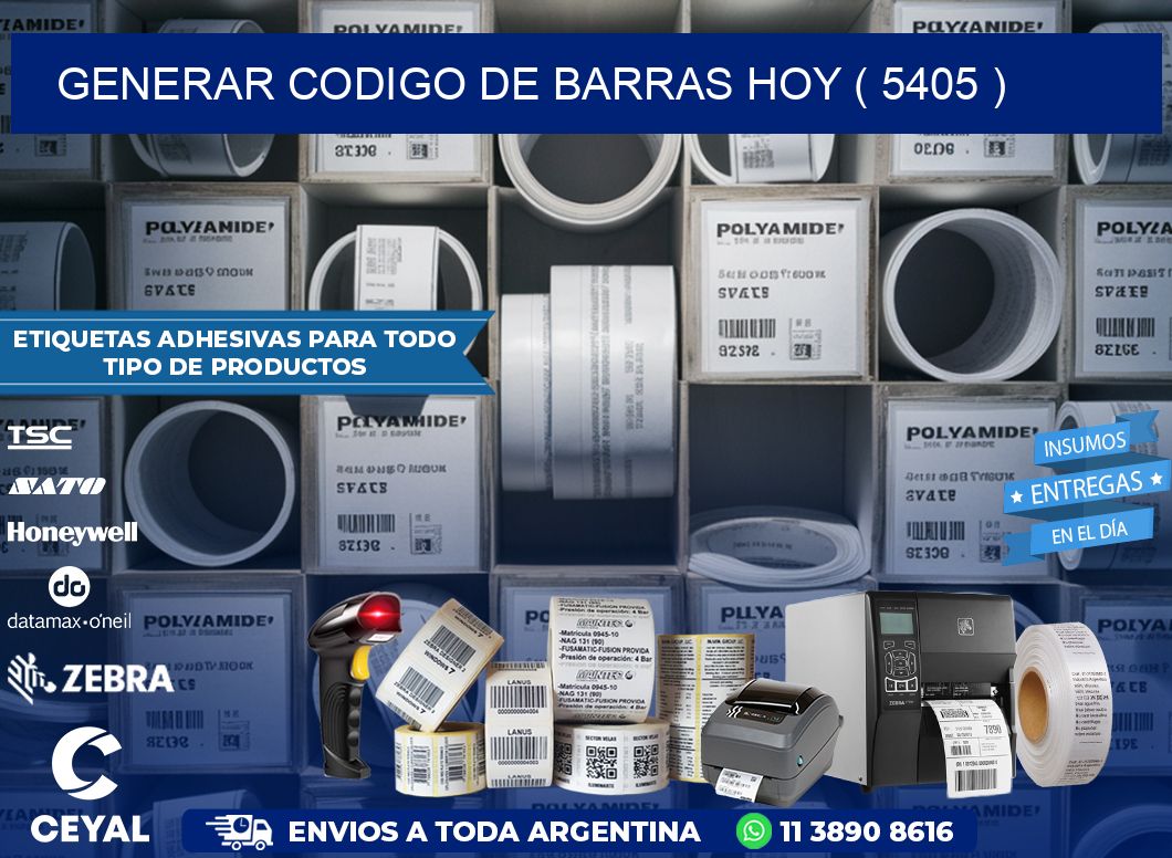 GENERAR CODIGO DE BARRAS HOY ( 5405 )