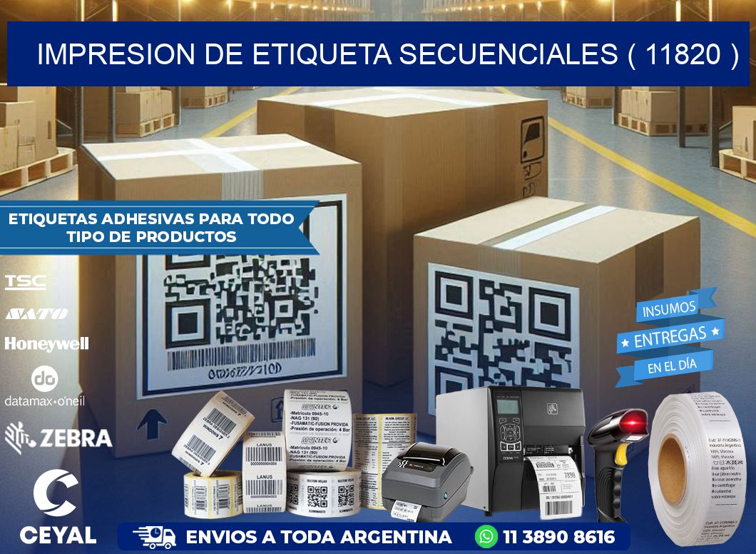 IMPRESION DE ETIQUETA SECUENCIALES ( 11820 )