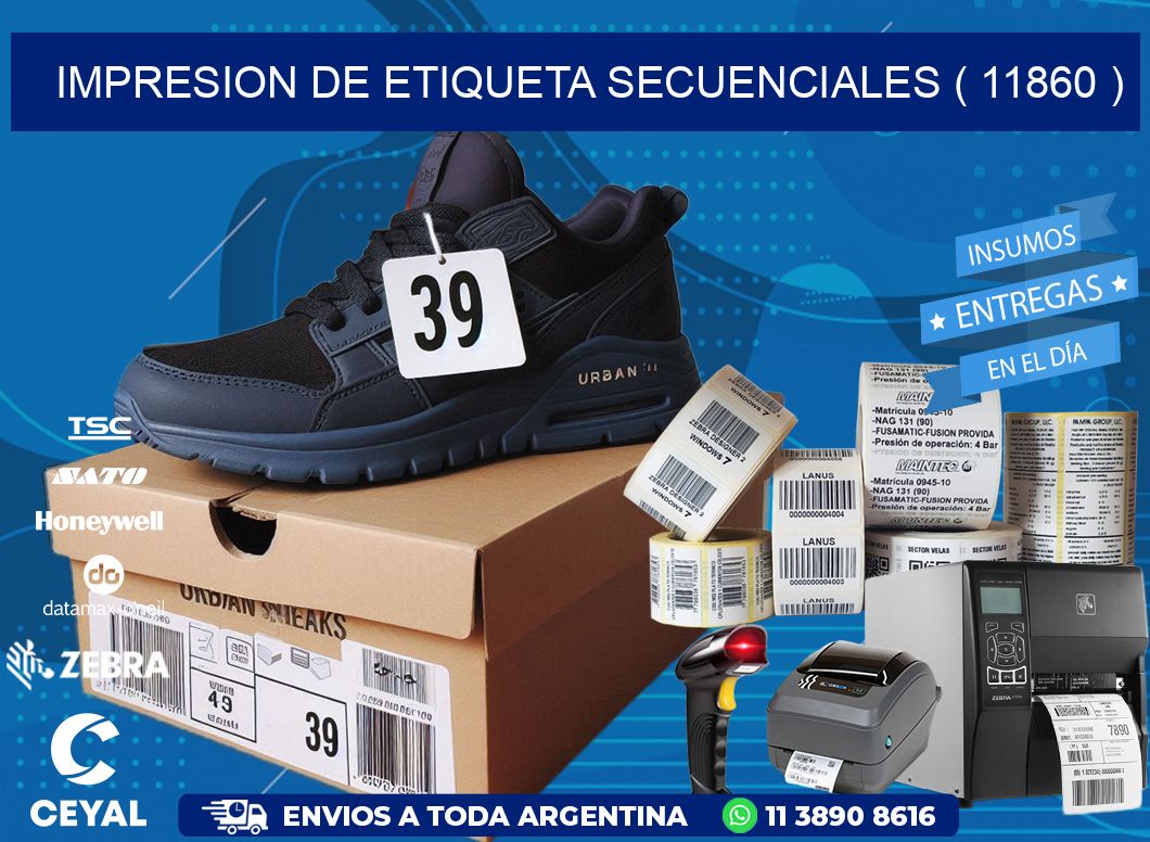 IMPRESION DE ETIQUETA SECUENCIALES ( 11860 )