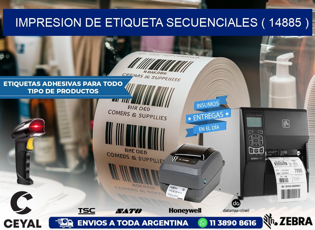 IMPRESION DE ETIQUETA SECUENCIALES ( 14885 )