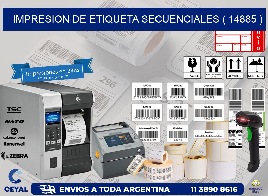 IMPRESION DE ETIQUETA SECUENCIALES ( 14885 )