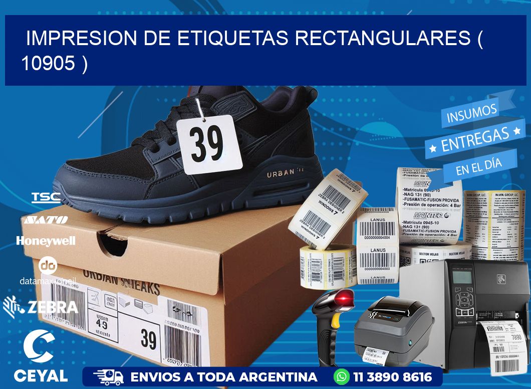 IMPRESION DE ETIQUETAS RECTANGULARES ( 10905 )