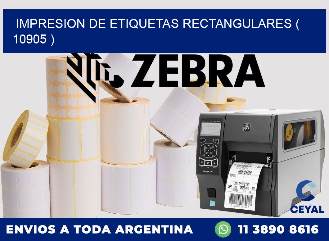 IMPRESION DE ETIQUETAS RECTANGULARES ( 10905 )