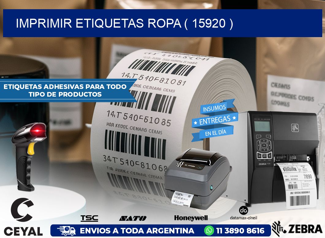 IMPRIMIR ETIQUETAS ROPA ( 15920 )
