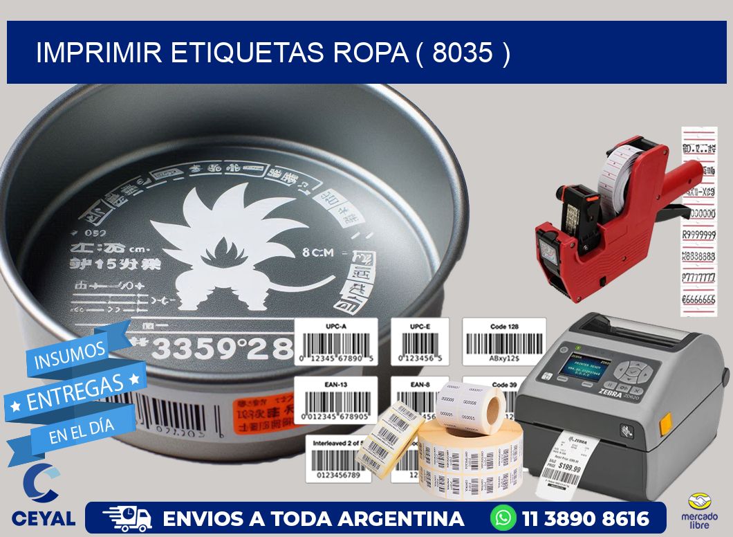 IMPRIMIR ETIQUETAS ROPA ( 8035 )
