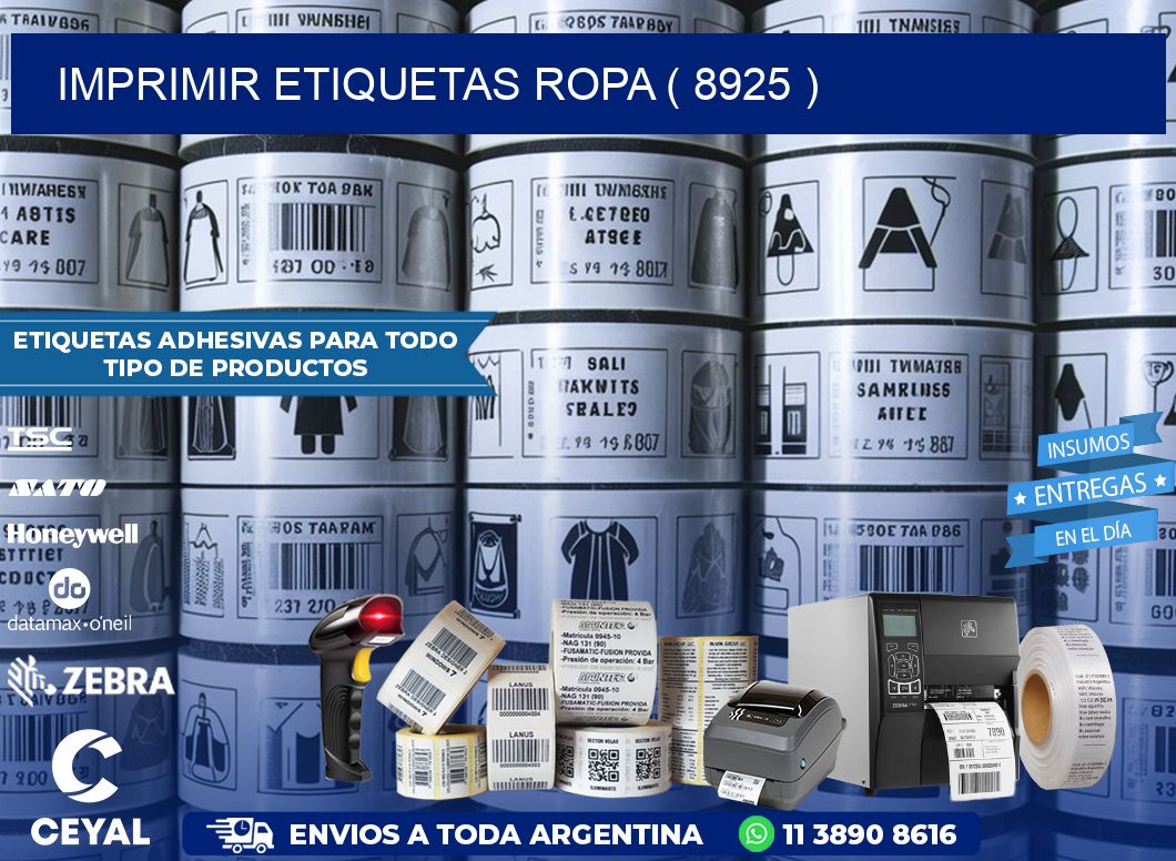 IMPRIMIR ETIQUETAS ROPA ( 8925 )