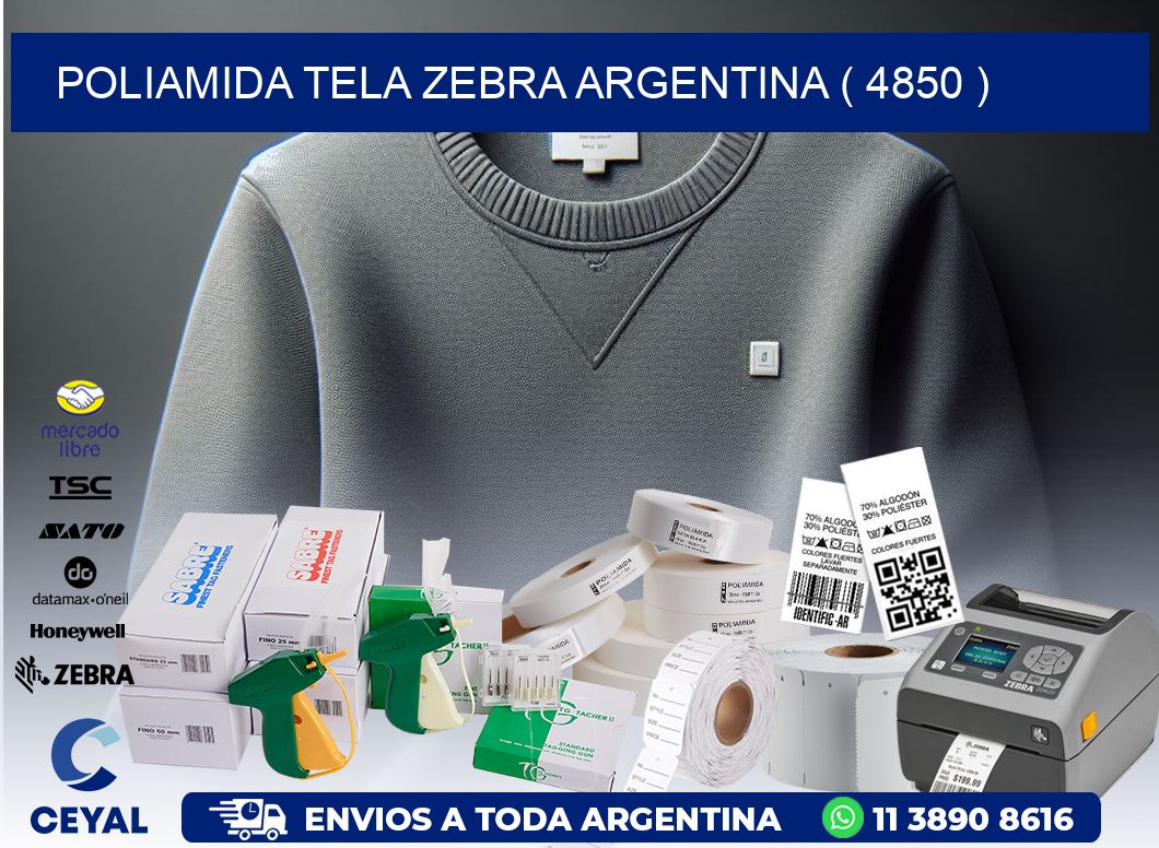 POLIAMIDA TELA ZEBRA ARGENTINA ( 4850 )