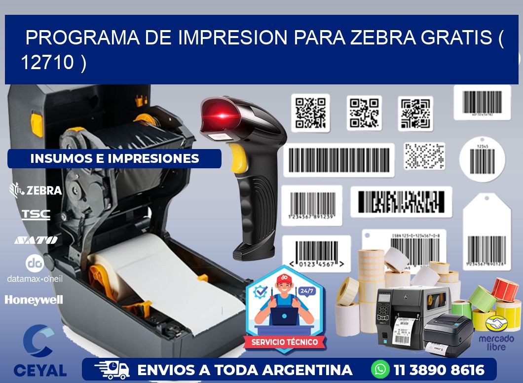 PROGRAMA DE IMPRESION PARA ZEBRA GRATIS ( 12710 )
