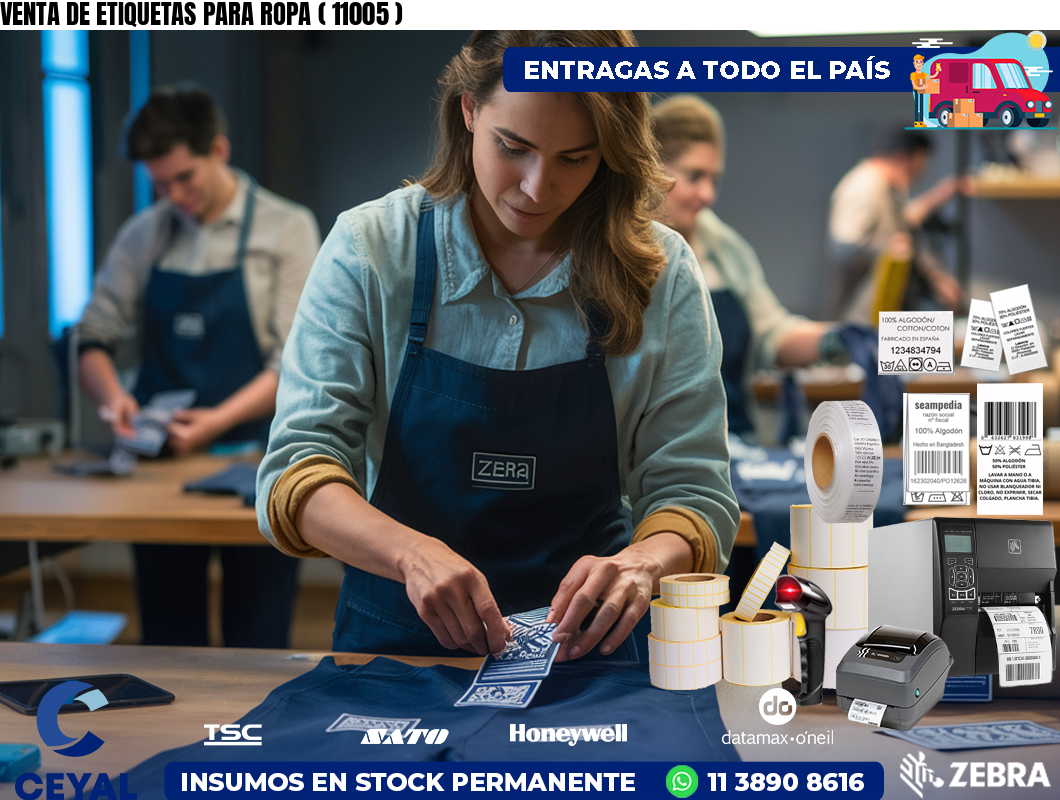 VENTA DE ETIQUETAS PARA ROPA ( 11005 )