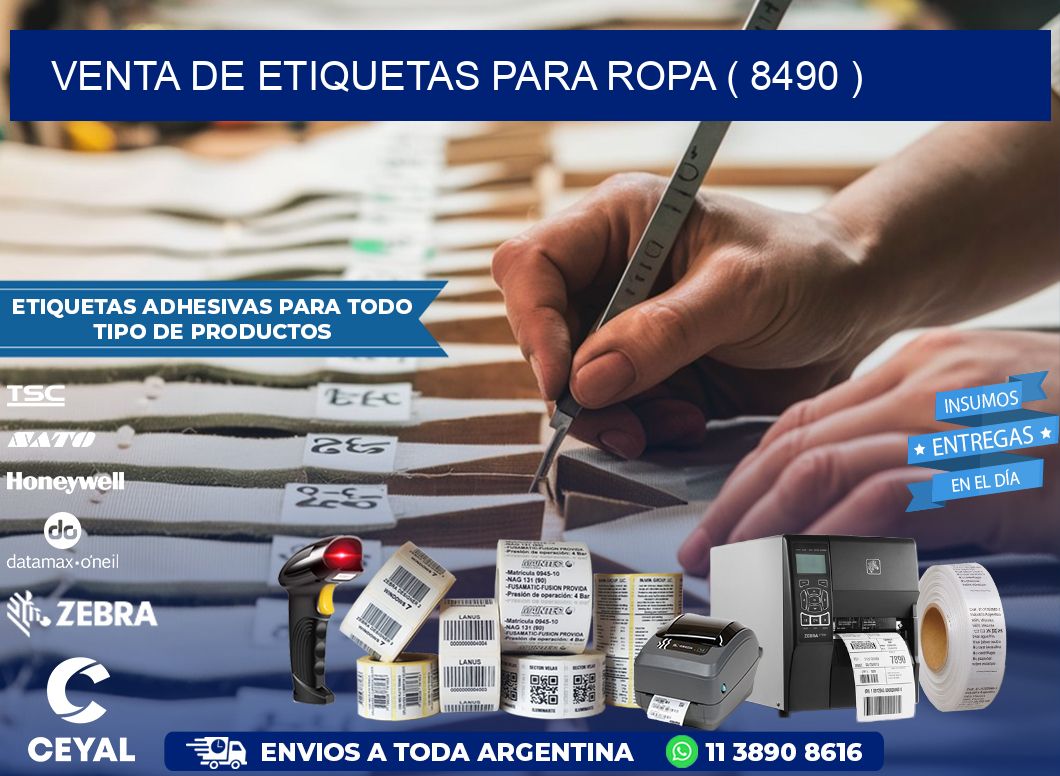 VENTA DE ETIQUETAS PARA ROPA ( 8490 )