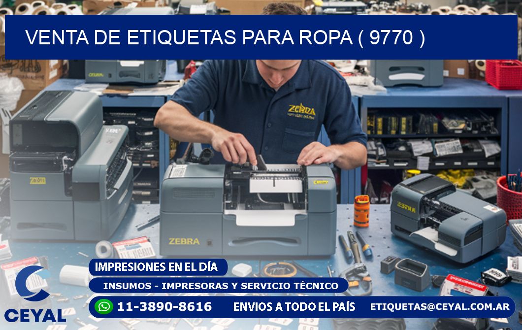 VENTA DE ETIQUETAS PARA ROPA ( 9770 )