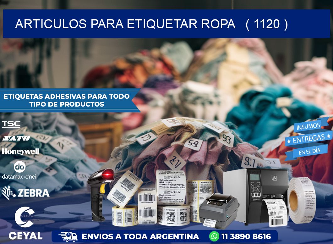 articulos para etiquetar ropa   ( 1120 )