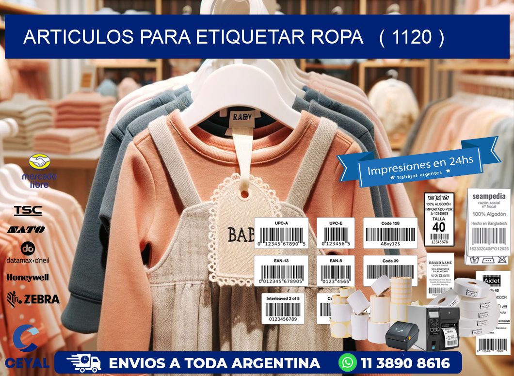 articulos para etiquetar ropa   ( 1120 )