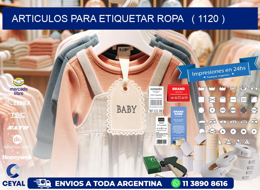 articulos para etiquetar ropa   ( 1120 )