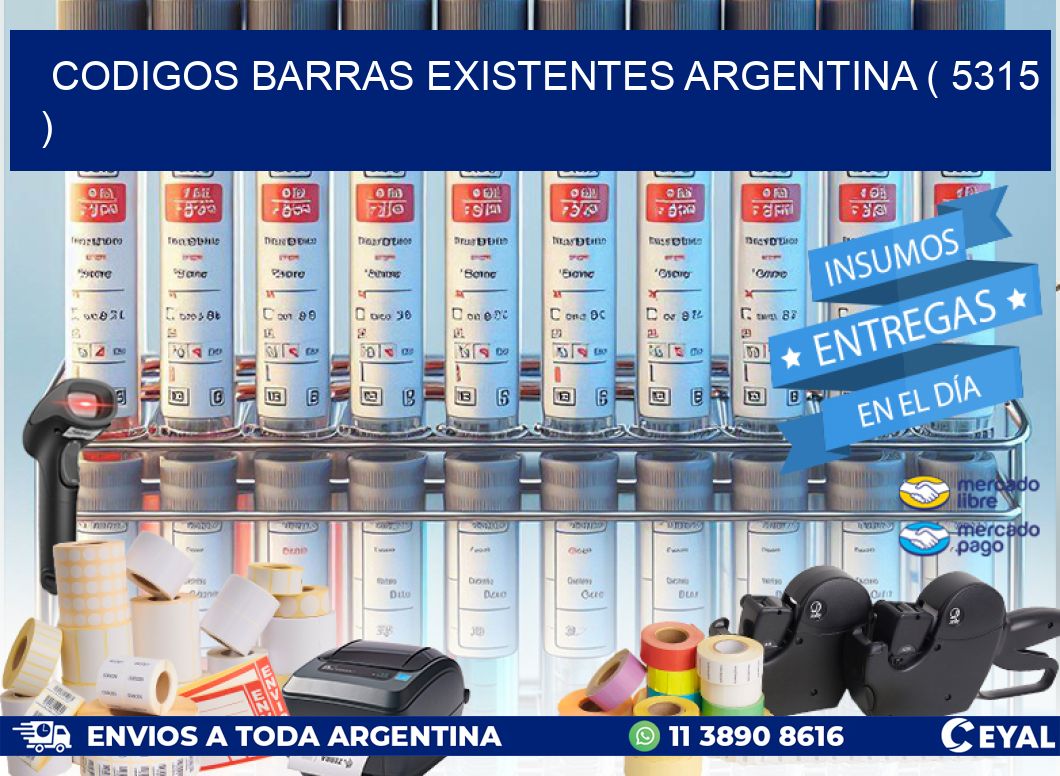 codigos barras existentes argentina ( 5315 )