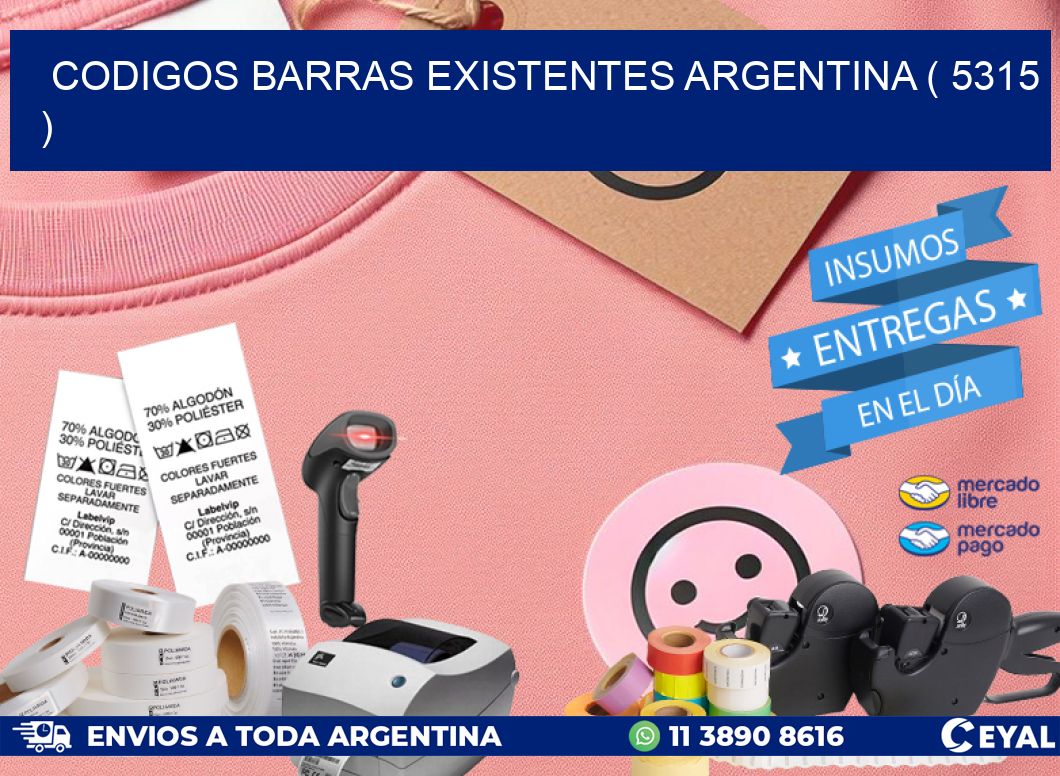 codigos barras existentes argentina ( 5315 )