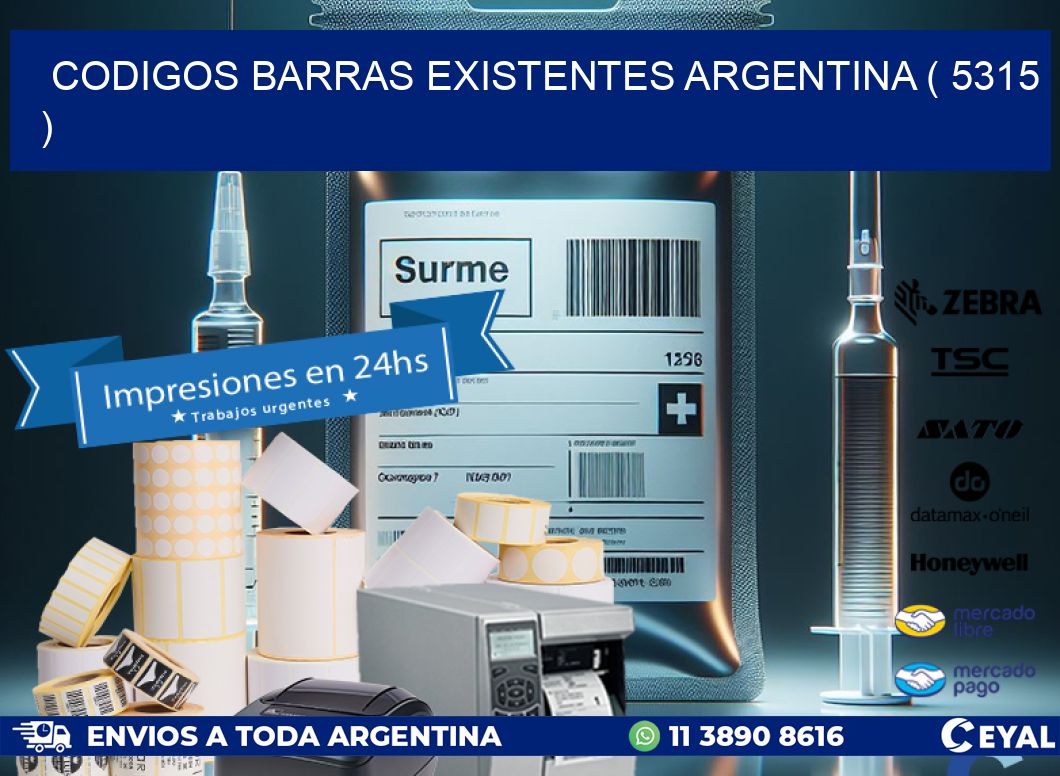 codigos barras existentes argentina ( 5315 )