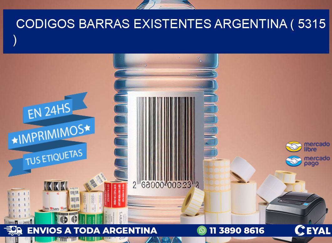codigos barras existentes argentina ( 5315 )