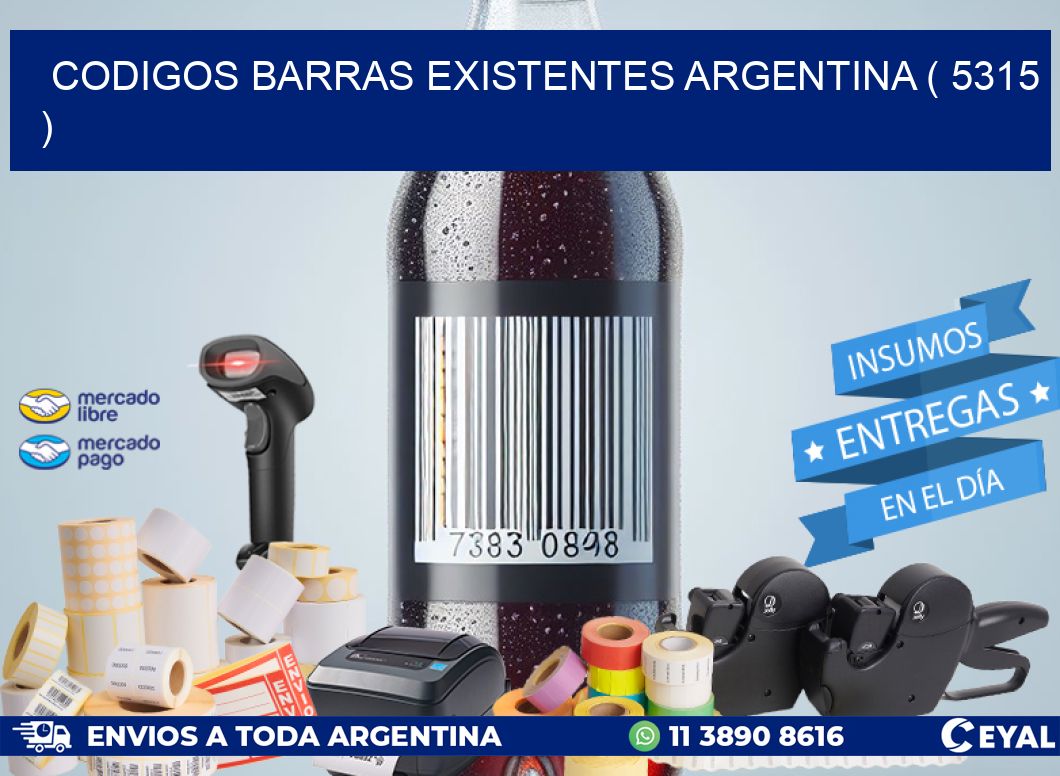 codigos barras existentes argentina ( 5315 )
