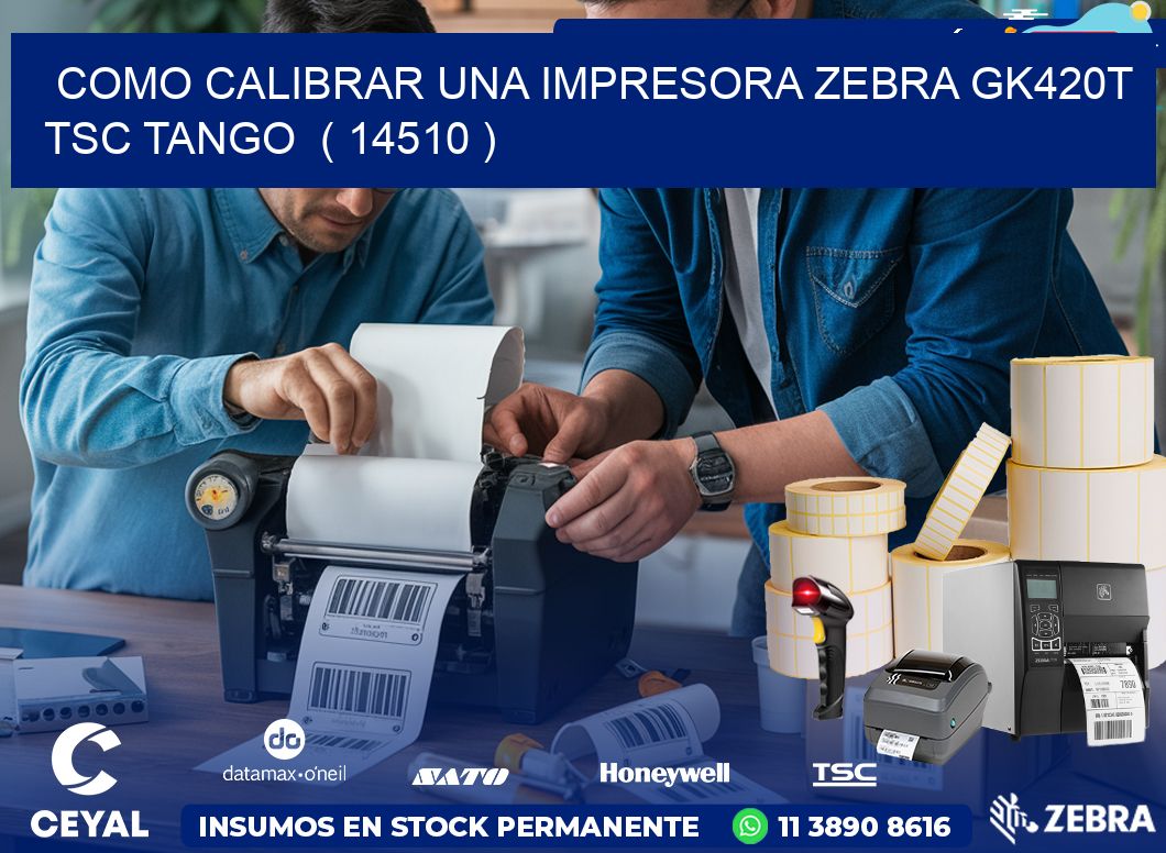 como calibrar una impresora zebra gk420t TSC TANGO  ( 14510 )